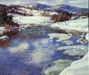 George Gardner Symons Valley Stream in Winter oil